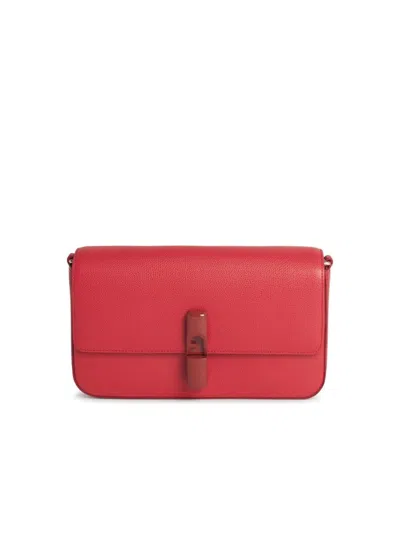 Furla Iride Small Red Leather Crossbody Bag In Red