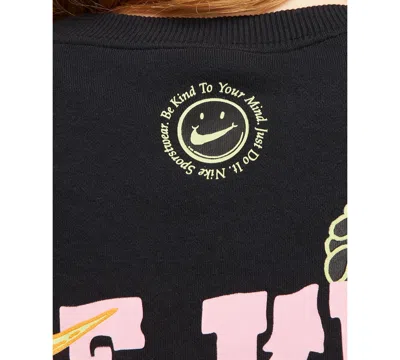 Nike Sportswear Women's Phoenix Fleece Oversized Sweatshirt In Black