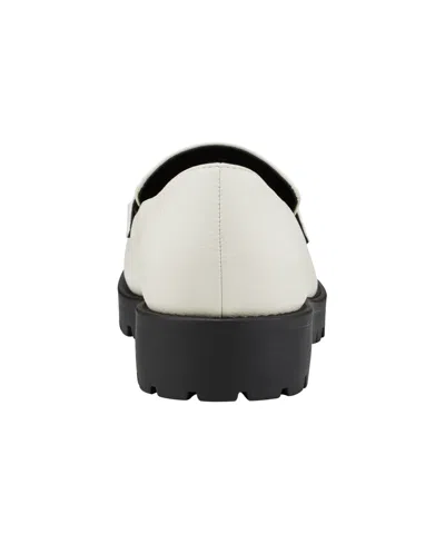 Bandolino Women's Franny Lug Sole Hardware Loafers In White