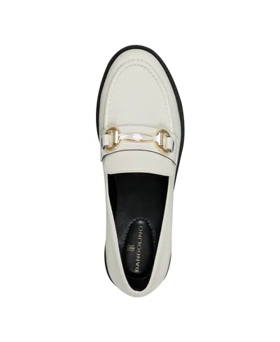Bandolino Women's Franny Lug Sole Hardware Loafers In White