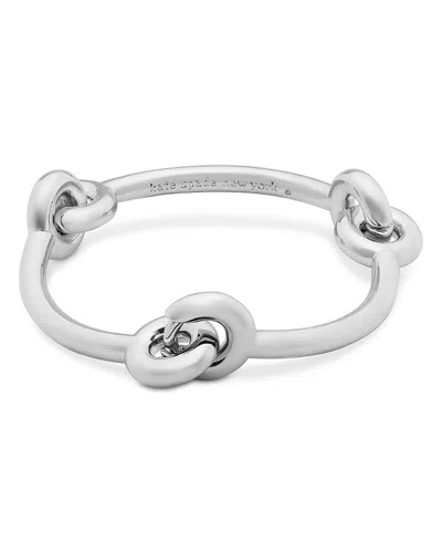 Kate Spade Interlock Bangle In White