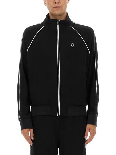 Kenzo Zippered Track Sweatshirt In Black