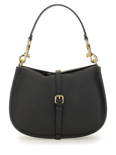 Etro Medium Pony Shoulder Bag In Black