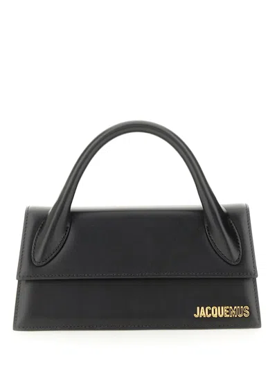 Jacquemus Shoulder Bags With Detachable Strap And Top Handle In Black