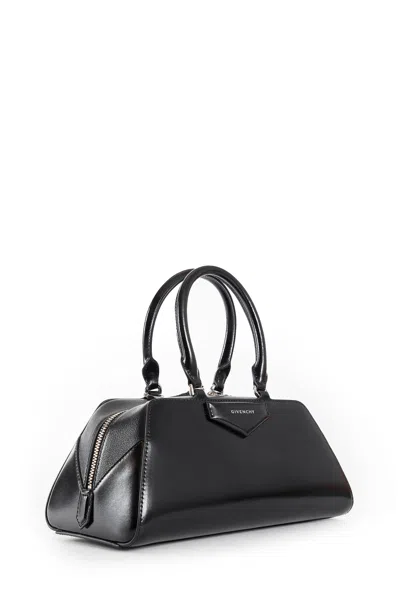 Givenchy Women Antigona East West Small Leather Shoulder Bag In Black