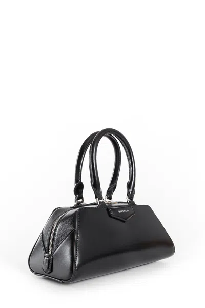 Givenchy Women Antigona East West Small Leather Shoulder Bag In Black