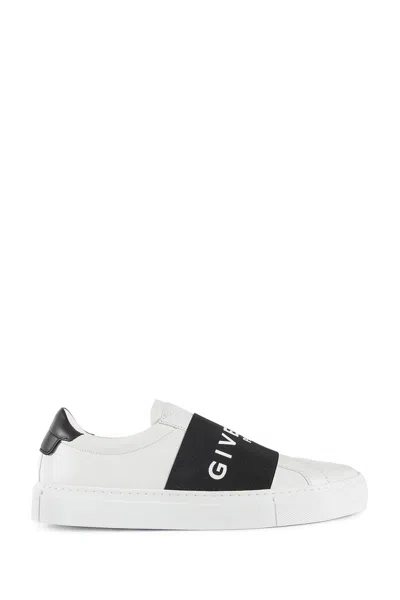 Givenchy Urban Street Leather Sneakers With Elastic Band In White