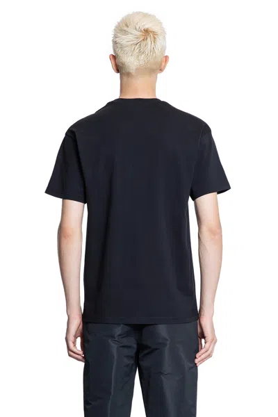 Givenchy Black Crewneck T-shirt With Logo Patch On The Front In Cotton Man