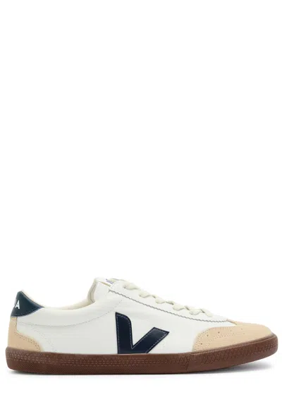 Veja Volley Sneakers With Contrasting Inserts In White