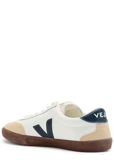 Veja Volley Sneakers With Contrasting Inserts In White