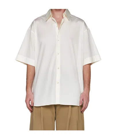 Studio Nicholson Plain Cotton Shirt In White