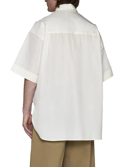 Studio Nicholson Plain Cotton Shirt In White
