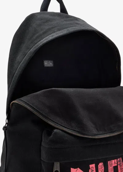 Balenciaga Logoed Explorer Backpack In Black
