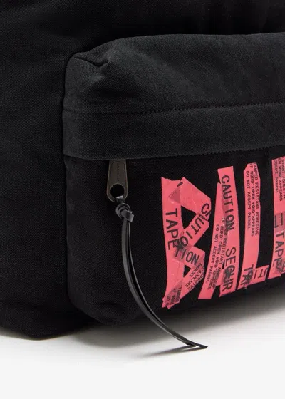 Balenciaga Logoed Explorer Backpack In Black
