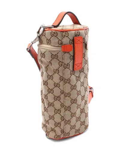 Pre-owned Gucci × The North Face 2010s Gg Canvas Handbag In Neutral