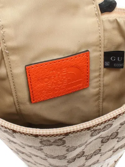 Pre-owned Gucci × The North Face 2010s Gg Canvas Handbag In Neutral