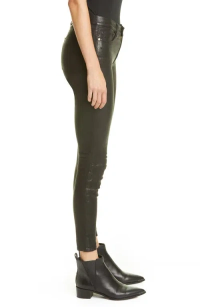 Frame Le High Waist Crop Leather Pants In Black