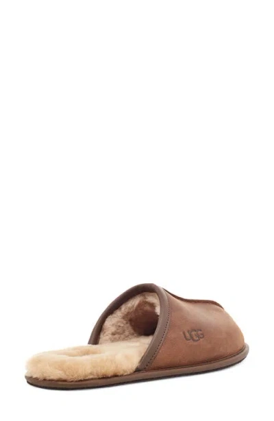Ugg Scuff Suede Slippers In Beige