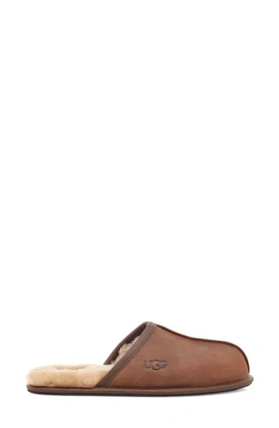 Ugg Scuff Suede Slippers In Beige