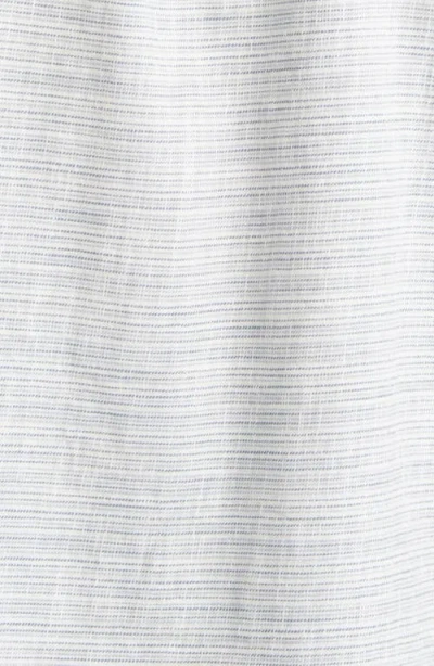 Marine Layer Stripe Short Sleeve Selvage Button-up Shirt In Blue