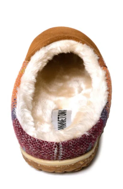 Minnetonka Tahoe Faux Fur Lined Slipper In Multi