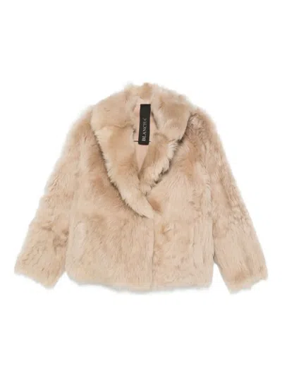 Blancha Shearling Jacket In Neutral