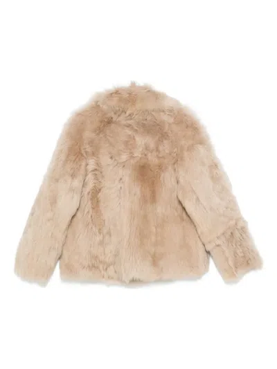 Blancha Shearling Jacket In Neutral