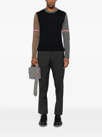 Thom Browne Virgin Wool Sweater In Blue