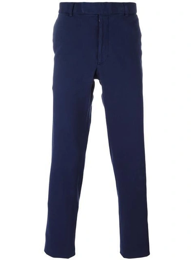 Shop Fashion Clinic Slim Fit Chinos In Blue