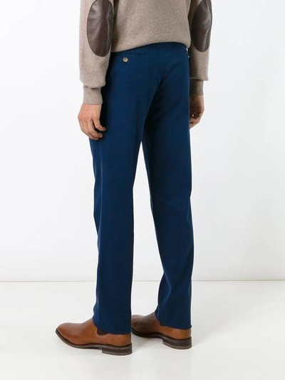 Shop Fashion Clinic Slim Fit Chinos In Blue