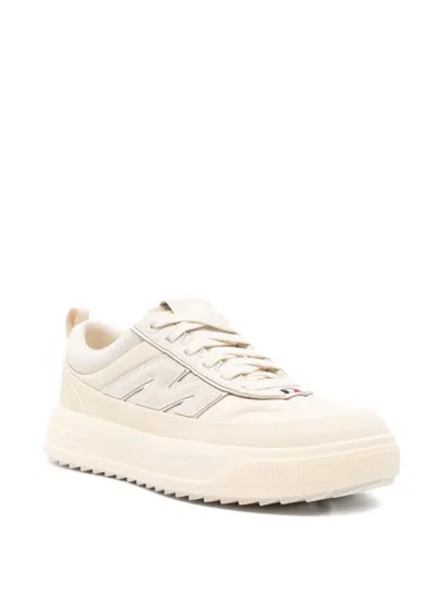 Moncler Canvas Altive Sneakers Rubber Sole In Neutral