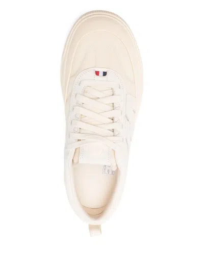 Moncler Canvas Altive Sneakers Rubber Sole In Neutral