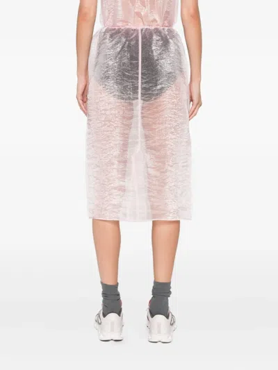 Cecilie Bahnsen Floral-embroidered Skirt In Pink