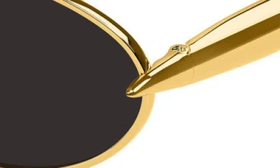 Bottega Veneta Bv1386s Sardine Linea Signature Icons 001 Gold Grey Sunglasses In Gold