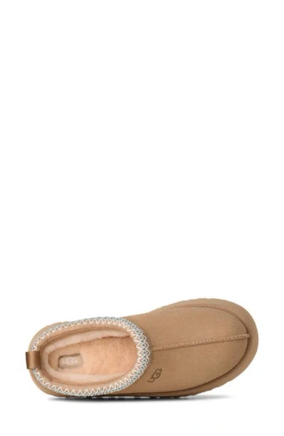 Ugg Tazz Beige Sabot With Embossed Logo In Suede Woman In Multi
