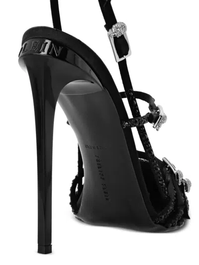 Philipp Plein 120mm Slingback Pumps In Black