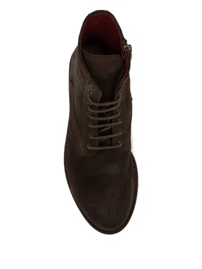 Sommet Lace-up Fastening Boots In Brown