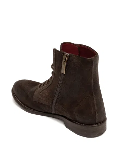 Sommet Lace-up Fastening Boots In Brown