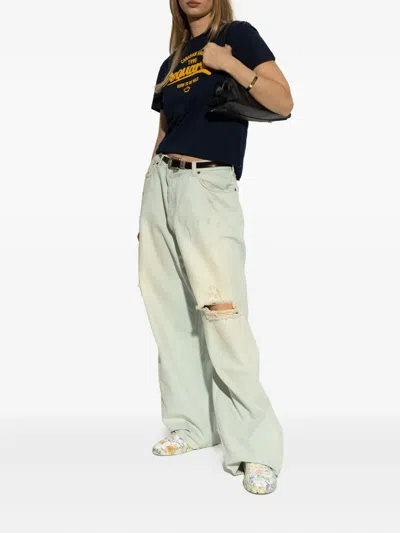 Dsquared2 Round Toe Low Top Casual Shoes In Multi