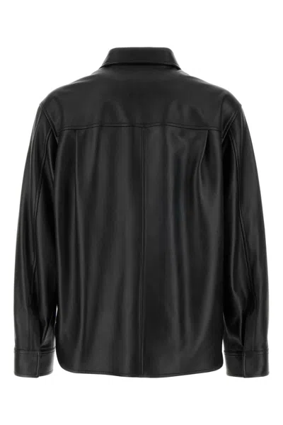 Loewe Men Lambskin Nappa And Nylon Twill Jacket In Black