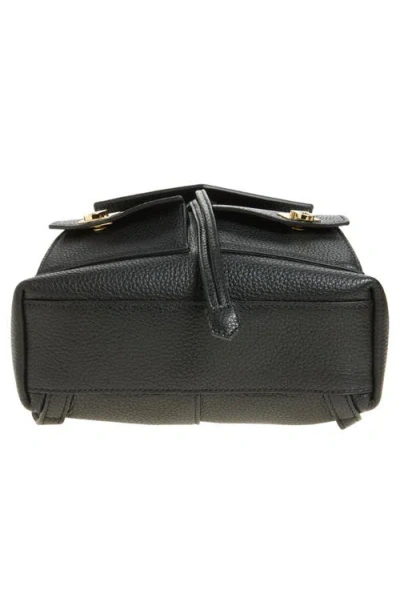 Ferragamo Mini Harley Leather Drawstring Backpack In Black