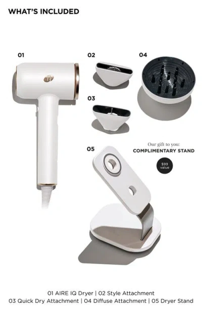 T3 Aire Iq Hair Dryer Set In White