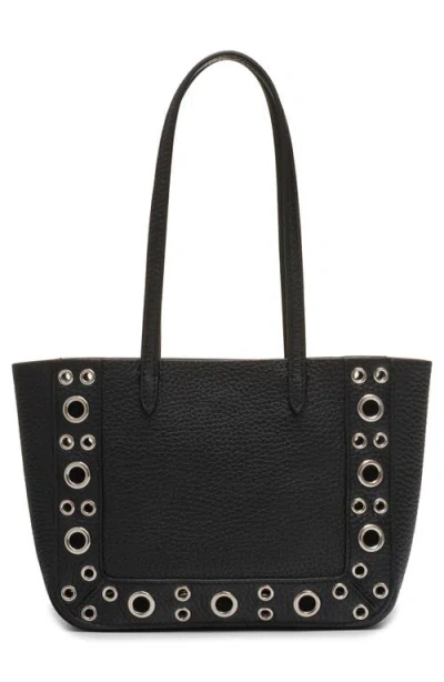 Valentino Nellcote Mini Shopping Tote Bag In Leather In Black