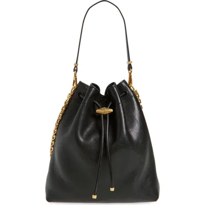 Jimmy Choo Cinch Leather Drawstring Bucket Bag In Multi