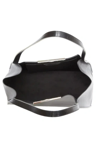 Marni Rectangular Two-tone Shoulder Bag With Long Handles In Black