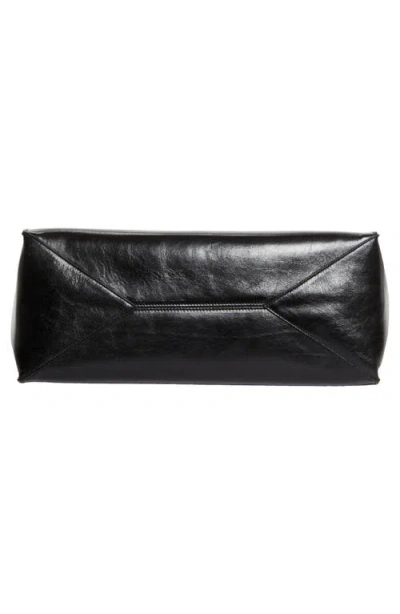 Marni Rectangular Two-tone Shoulder Bag With Long Handles In Black