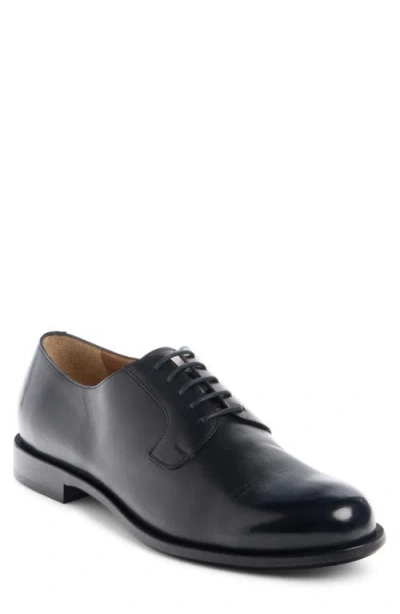 Givenchy Label Derbies In Leather In Brown