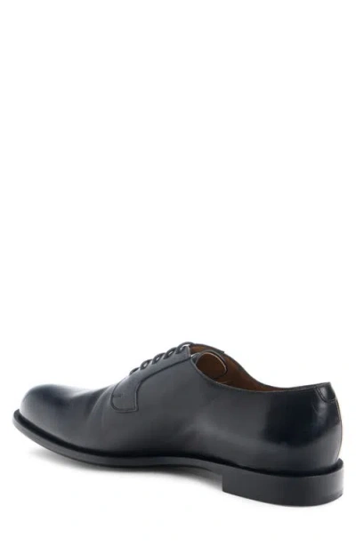 Givenchy Label Derbies In Leather In Brown