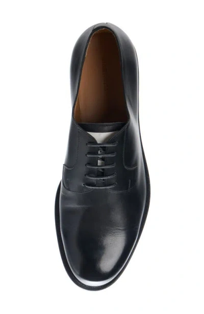 Givenchy Label Derbies In Leather In Brown