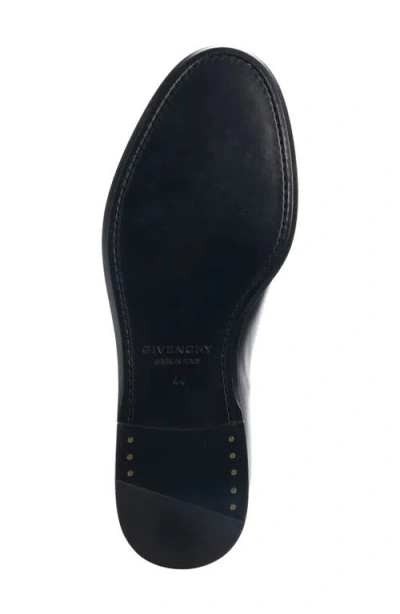 Givenchy Label Derbies In Leather In Brown